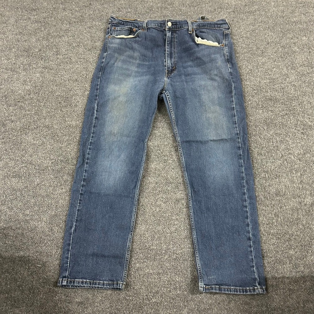 Levi's Jeans Mens Size 38x30 Blue 505 Regular Fit Straight Leg Denim Stretch